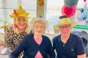 Residents enjoyed making Easter bonnets.