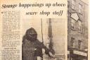 This 1960s newspaper clipping tells of strange happenings in Wisbech High Street