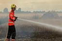 Stock image of Cambridgeshire firefighter