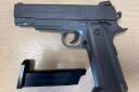 Police released this photo of the gun removed from youngster in Chatteris.