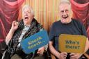 Residents Janet Tait and Michael Allison enjoy a joke together