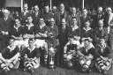 Wisbech Town FC with the Hospital Cup in 1948.