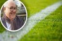 Mark Goldsack (inset), chairman of Soham Town Rangers FC, believes artificial pitches should only be used for training and not for competitive matches after three of his players got injured on them.