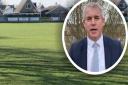 NE Cambs MP Steve Barclay (inset) has praised Leverington Sports FC after it has raised almost £90,000 towards a new 3G pitch at its Church Road home.