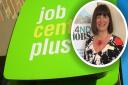 Julia Nix (inset), DWP district manager for East Anglia, is confident more people will find employment amid a rise in Universal Credit claimants in parts of Cambridgeshire.