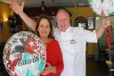 Maria and Peppe of Italian restaurant Vesuvio in Whittlesey have marked 10 years since they first opened in the town.