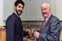 Abdul Khan (left) of the Supported Housing Fellowship (SHF), with Ged Dempsey, chairman of the SHF.
