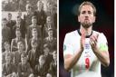 Residents have shared their stories of ex-Olympian Harry Kane, who attended Soham Grammar School, and arrived in Cambridgeshire as an evacuee. Left: some of the school's pupils in 1946, thought to include Harry Kane. Right, England football captain Harry