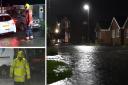 A number of homes have been left underwater across Cambridgeshire after flash flooding on Wednesday, December 23.