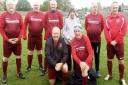 Wisbech Town Walking Football Club welcomed Sleaford Academicals Walking Football Club to Fenland Stadium. Picture; GARY COMPTON