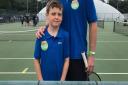 Ollie Beck and his dad James travelled to Nottingham Tennis Centre representing Wisbech Tennis Club