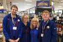 Meadowgate Academy students on placement at Tesco in Wisbech.