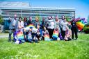 CWA staff and students celebrating Pride Month.