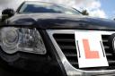 Off the road - the unaccompanied driver was caught while not displaying L plates