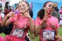 Gaby and Teni braved the cold and mud for charity.