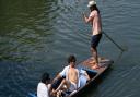 A perfect day for punting in Cambridge during hot weather on Thursday, June 16