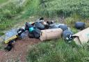 Fly tipped paraphernalia in a Fenland field have hallmarks of a disbanded cannabis growing operation