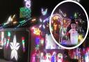 A Littleport home has once again been covered in Christmas lights to raise funds for the Teenage Cancer Trust. Inset is last year's display.
