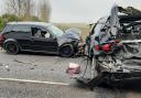 Police have released images from this morning's collision on the A47 between Thorney Toll and Guyhirn.