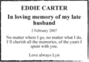 EDDIE CARTER