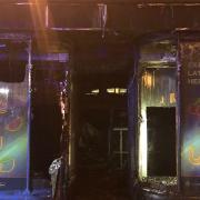 The shop was gutted by fire