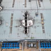 Aerial photographs show the damage caused to PLASgran plastics recycling plant in Wimblington following a blaze on July 11, 2022.