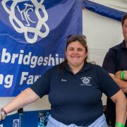 Jess Shakeshaft and Tom Campbell of Cambridgeshire Young Farmers at this year's County Day.