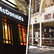 McDonalds at the Haymarket and Pret A Manger in Gentleman's Walk in Norwich are among the branches of both chains nationwide which are offering free drinks to NHS works during the coronavirus outbreak. Picture: Denise Bradley/Sonya Duncan