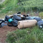Fly tipped paraphernalia in a Fenland field have hallmarks of a disbanded cannabis growing operation
