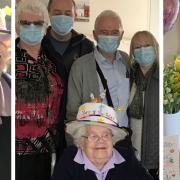 Kath Rhodes celebrating her 101st birthday