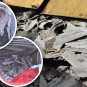 Large quantities of Asbestos was removed illegally.