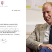 HRH The Duke of Cambridge (right) sent a letter of support to the Cambridgeshire COP initiative that was read out during a webinar on February 28.