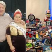 Paul Albutt (left) alongside Annie Woods has helped the Wisbech Toy Appeal reach over 500 donations this Christmas.