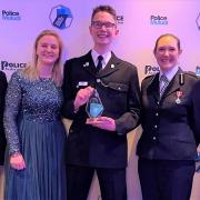 PC Leo Clarke at the Police Federation Bravery Awards Ceremony in London