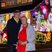 Soham Christmas lights couple Helen and John Attlesey have again decorated their home and garden for charity.