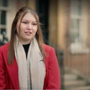 18-year-old Alisha Cox (pictured) was featured in a film at COP26 all about the future of the Fens.