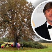 TV presenter Richard Madeley (inset) has branded plans to build 93 homes on Wenny Meadow as a 
