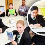 Students at Thomas Clarkson Academy in Wisbech had their usual school day paused so they could have the chance to catch-up on some reading.