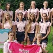 Marshland High School's 'Pink Ladies' hockey team raised funds for Pelicans Hockey Club in King's Lynn and the Fenland Women's Refuge from their annual run.