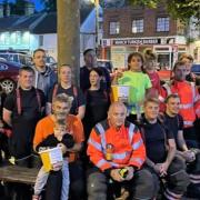 Former Mayor Rob Skoulding (pictured) was accompanied by the March Fire Service crew on Monday (September 20) on one of his walks that's raising money for Magpas Air Ambulance.
