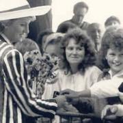 1987 and Diana, Princess of Wales, arrived to cheers of welcome at the 168-bed hospital.