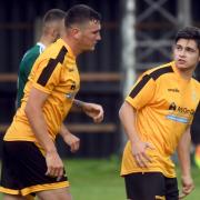 Forward duo Craig Gillies (left) and Jack Friend both scored for March Town in their Eastern Counties League Premier Division win over Whitton United.