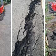 Sink holes in Nene Parade, March have led to the road on the brink of collapse, something which residents are still fearful will happen.