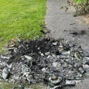 Remains of a late night 'party' torched near rugby club in Wisbech