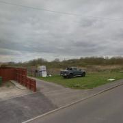 Site of the proposed new household recycling centre in Hundred Road, March.
