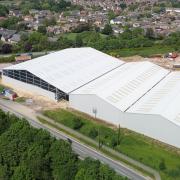 The massive warehouse on Manea Road, Wimblington, built by Knowles that is in breach of planning permission.