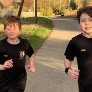 Jake and Josh Trundle of Three Counties Running Club have been raising money for the NHS.