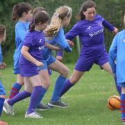 It's hoped a new partnership between Whittlesey Athletic and Whittlesey Juniors can help provide a clear pathway for young footballers to develop. Here, aspiring female footballers playing at the second Inter School Girls Festival in 2019, organised by