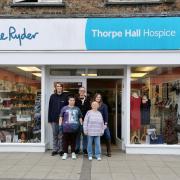 Sue Ryder's team at its Wisbech shop on the Market Place.