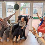 Residents at Wisbech care home are enjoying some armchair yoga